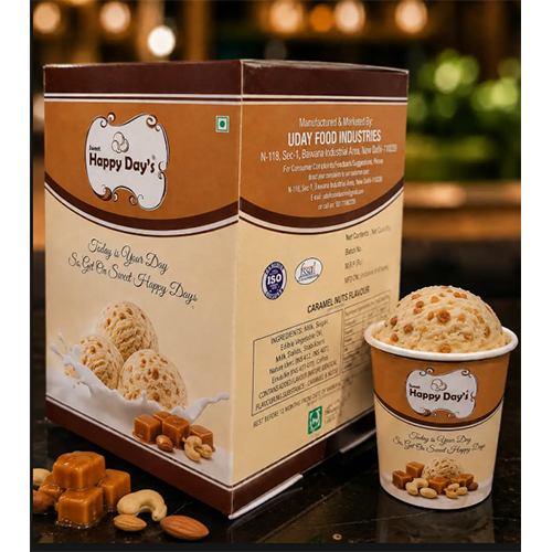 caramel nuts flavour Ice Cream