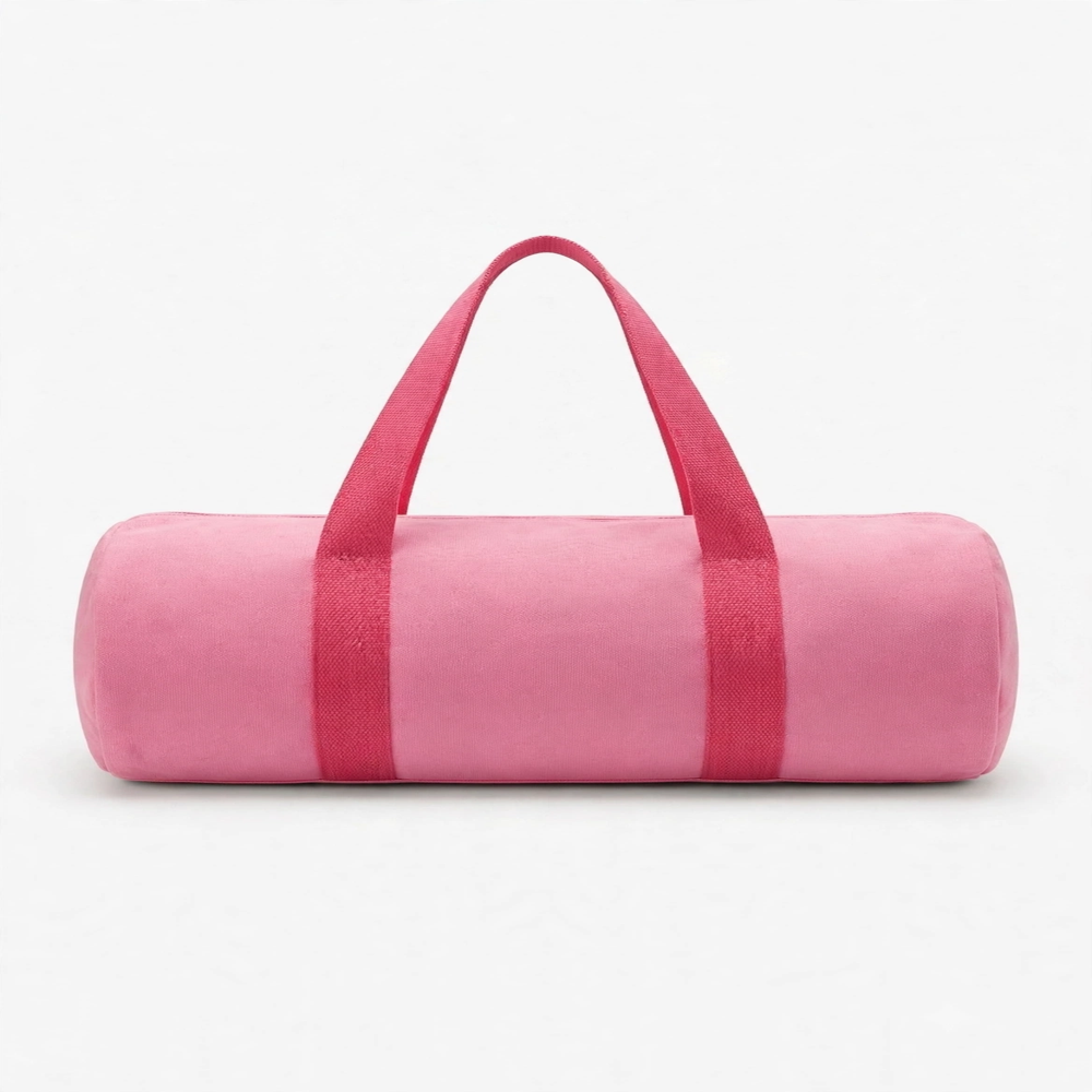 Canvas Gym Cylindrical Duffle Bag