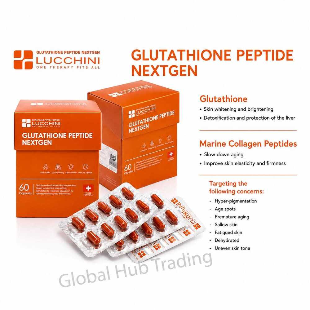 Lucchini Glutathione 2000mg Peptide NextGen Capsules