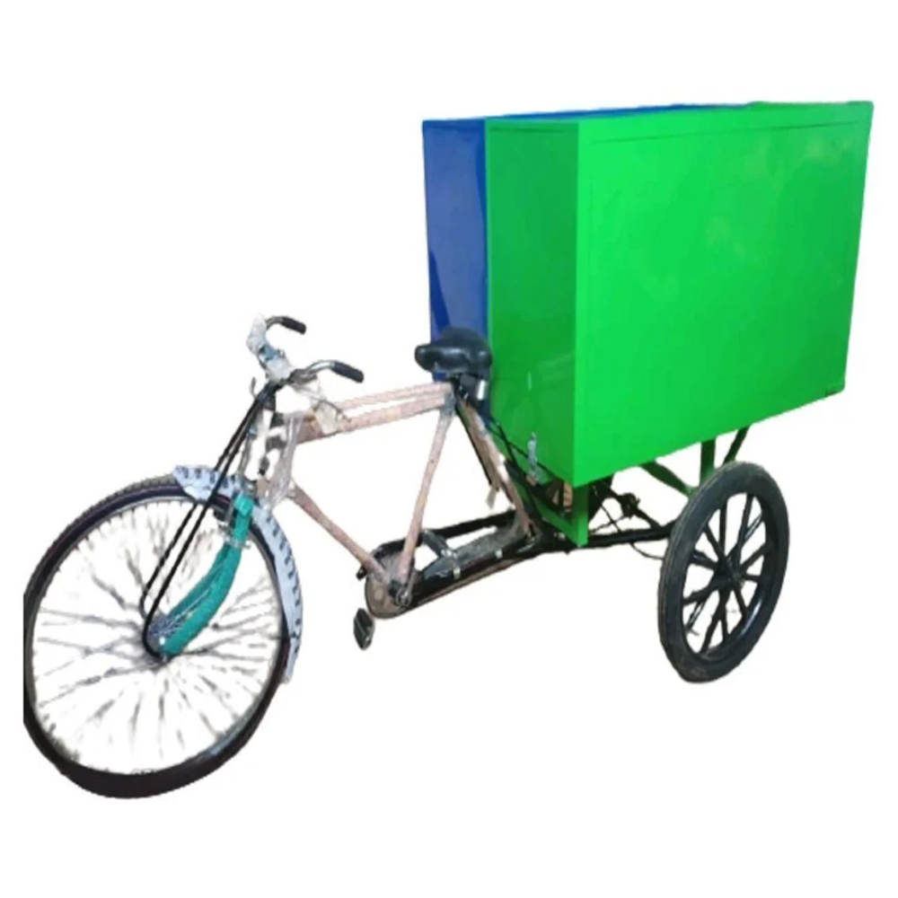 Open Top Garbage Cycle Rickshaw