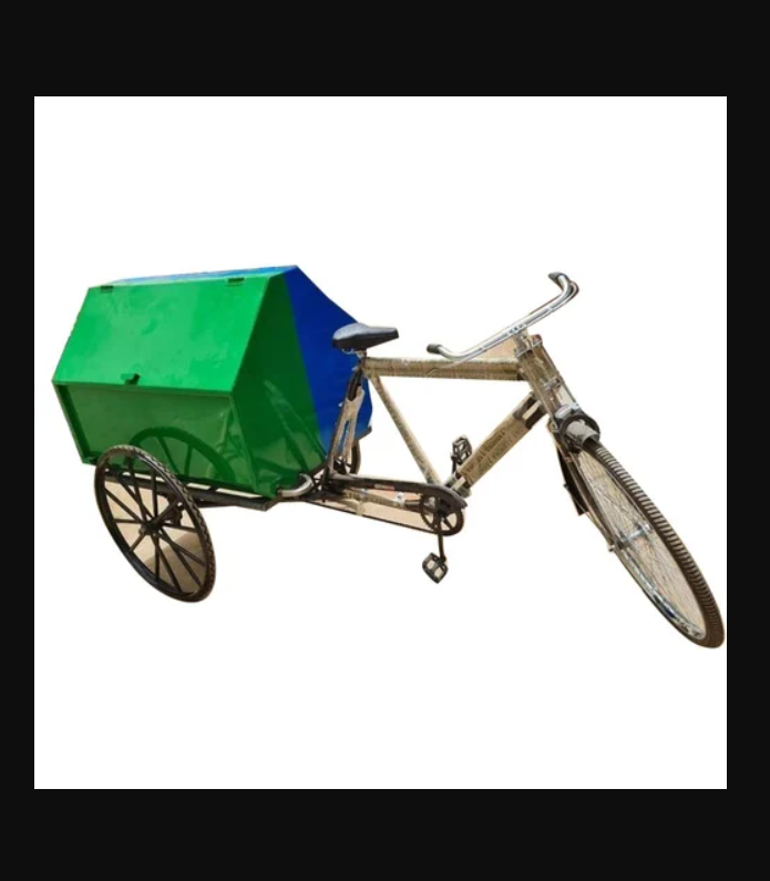 Open Top Garbage Cycle Rickshaw