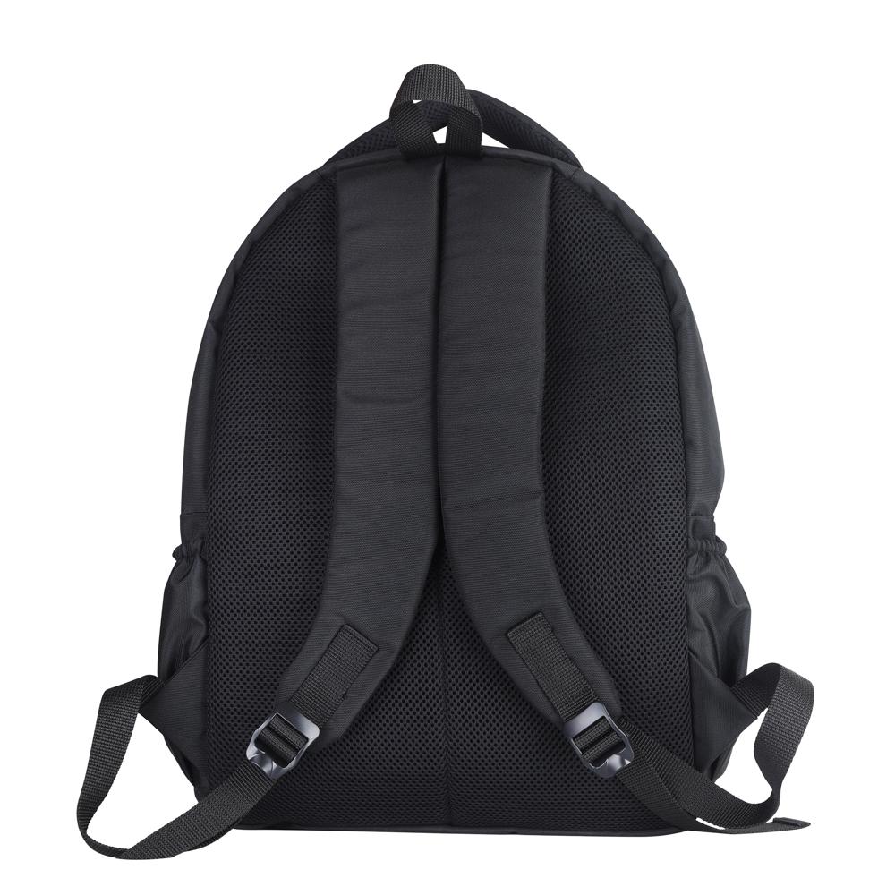Office Backpack - Premium Polyester, 48x35x18 Cm, Black & Grey | Water Resistant, Multi-compartment, Eco-friendly, Laptop Sleeve