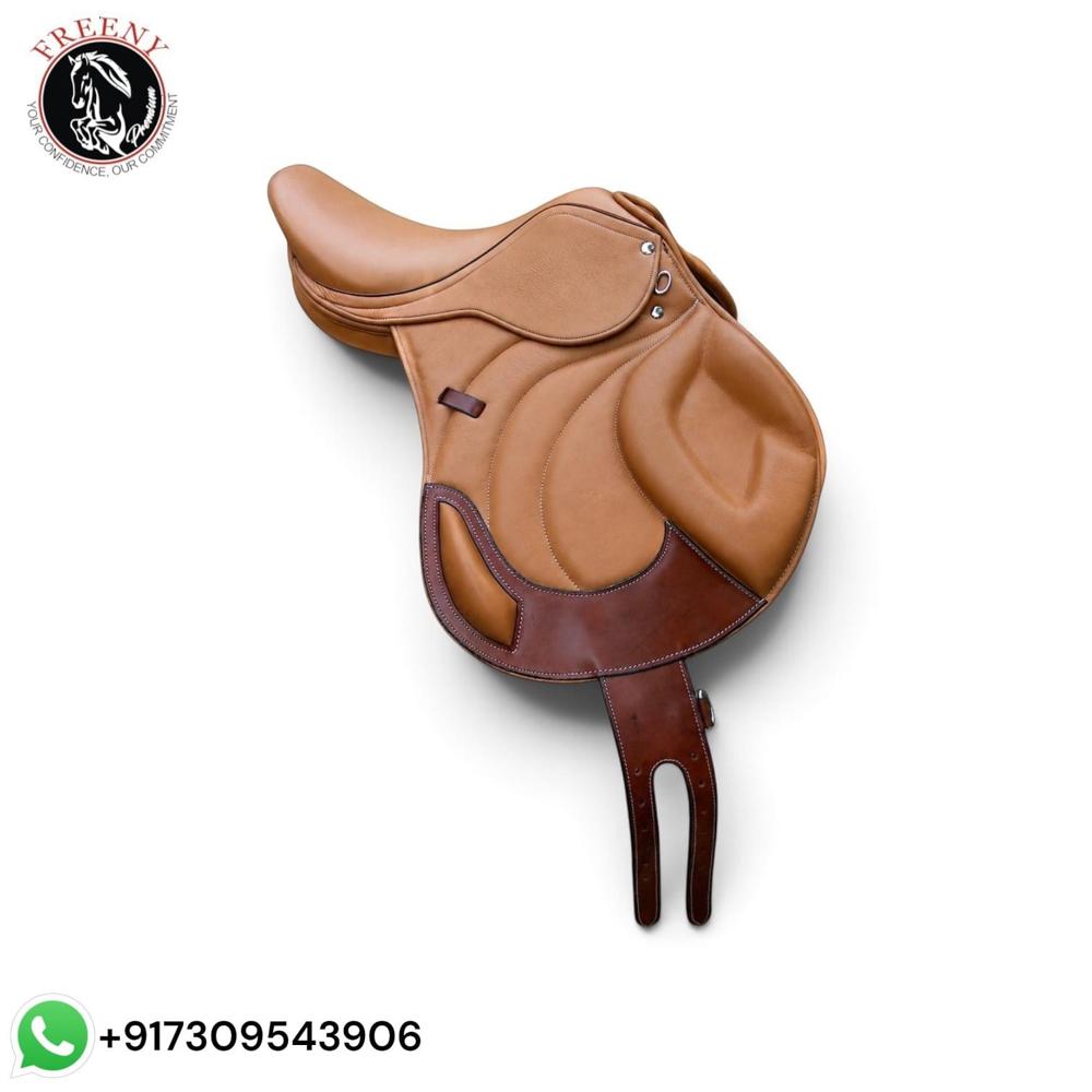 Horse Leather Jumping Saddle
