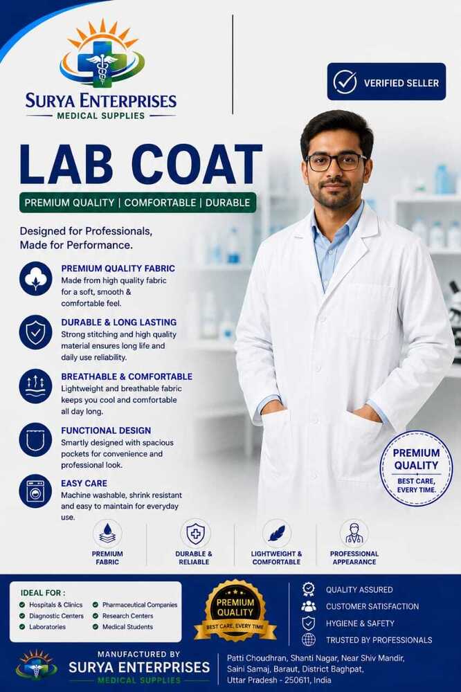 Lab Coat - Color: White