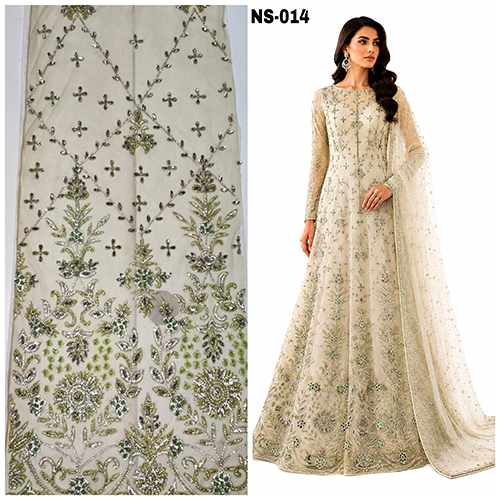 Modern handwork design embroidery fabric