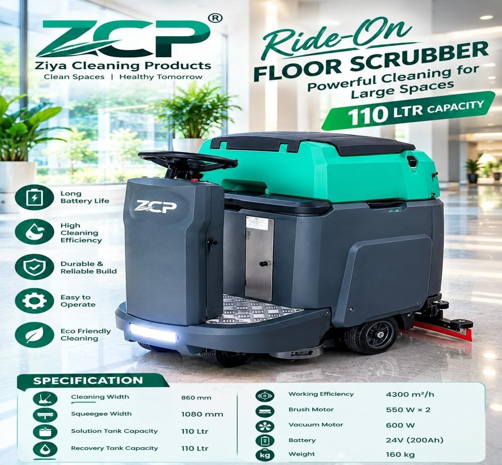 Ride On Scrubber Drayer Machine - Color: Multi
