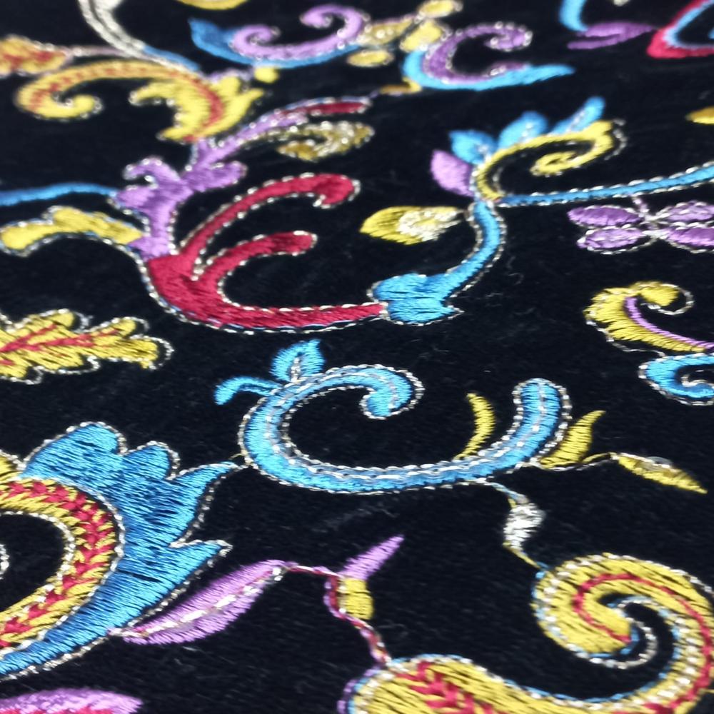 Arabian Style Velvet Embroidery Fabric By Fabric Diary