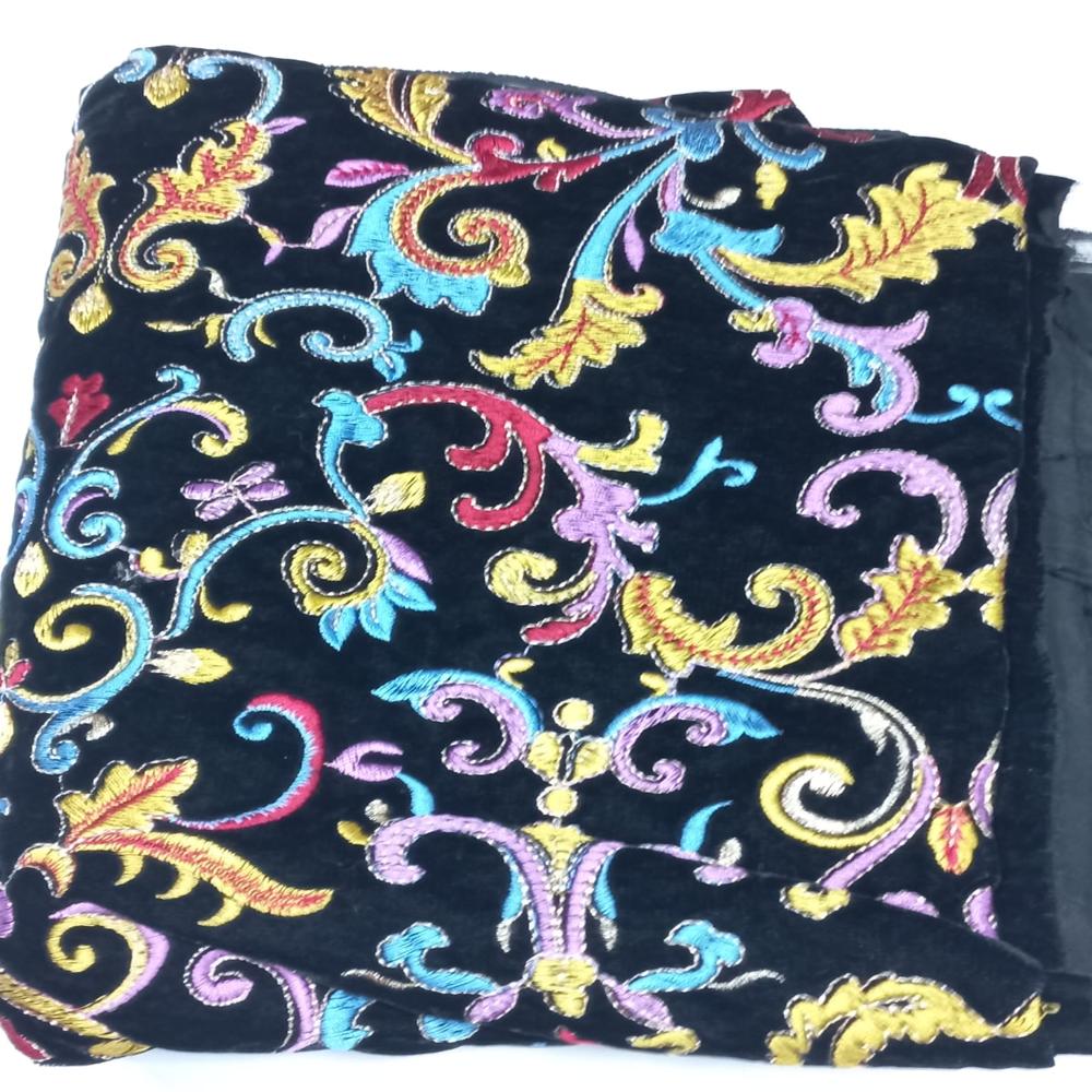 Arabian Style Velvet Embroidery Fabric By Fabric Diary
