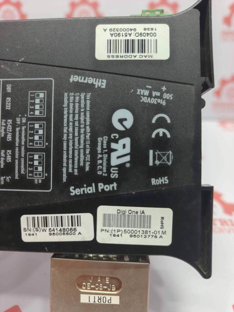 DIGI ONE 1A	1P 500013H-01 M Industrial Serial-to-Ethernet Converter