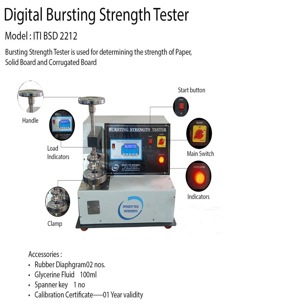 Digital Bursting Strength Tester - Automatic Grade: Semi-Automatic