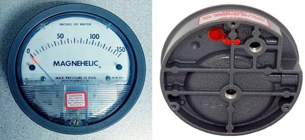 Dwyer USA Model 2120 Magnehelic Gage Range 0-120 Inch WC