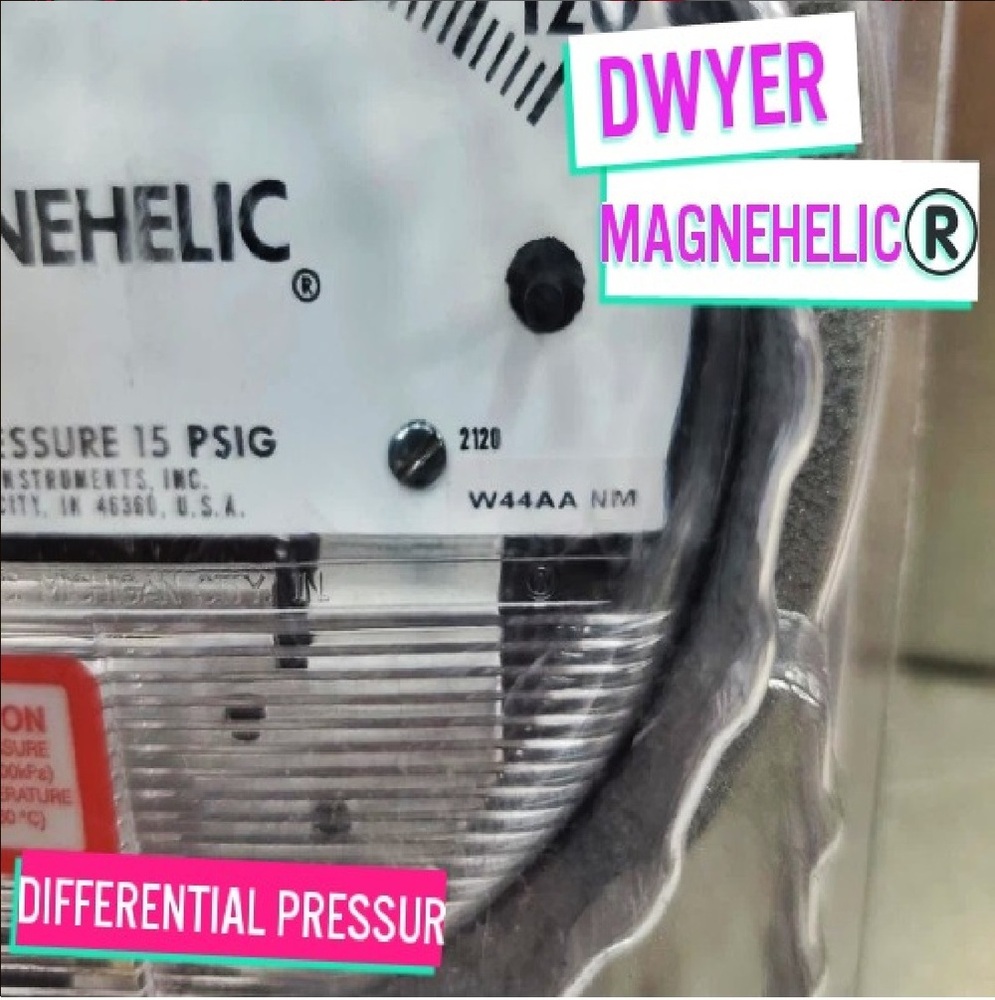 Dwyer ! Magnehelic Differential Pressure Gauge Range 0-120 Inch Of Water - Accuracy: A 2% Full Scale %