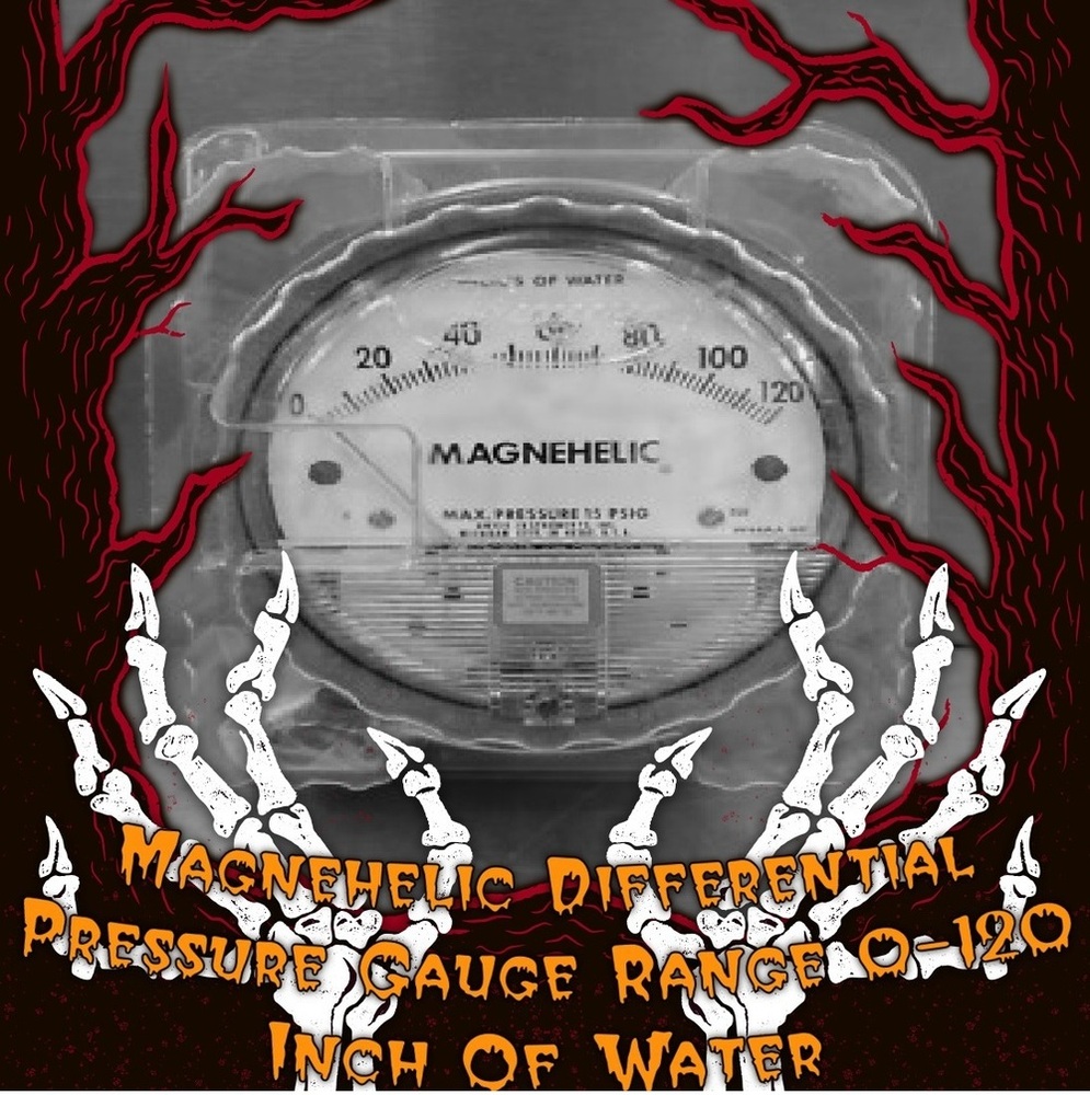 Dwyer ! Magnehelic Differential Pressure Gauge Range 0-120 Inch Of Water