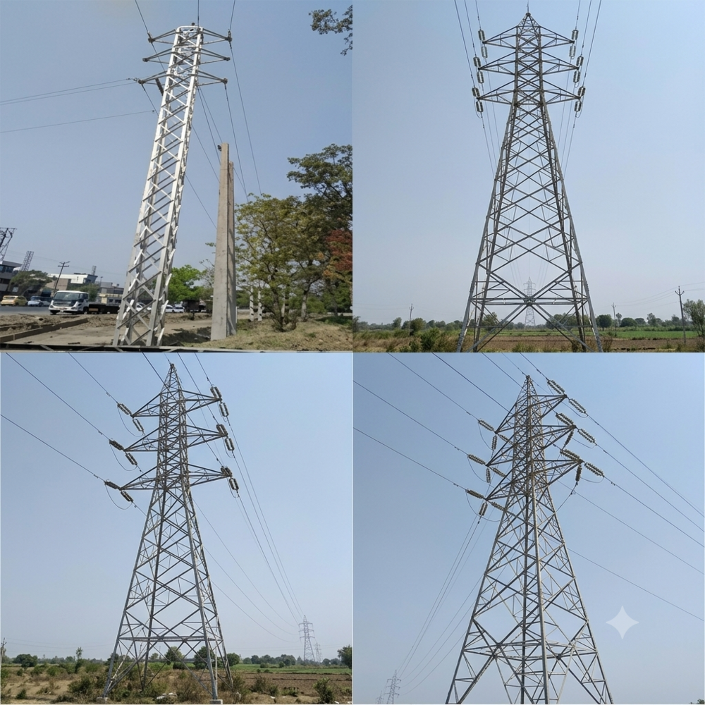M Type Towers M+3 , m +6 , M+9 , M+12 33 kv