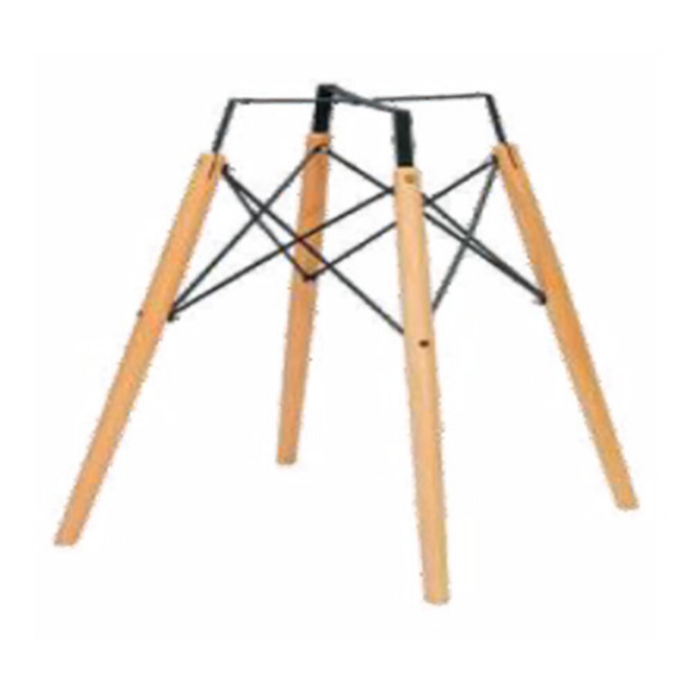 QT 19 IMP Wood Grain Metal Base Table Stand