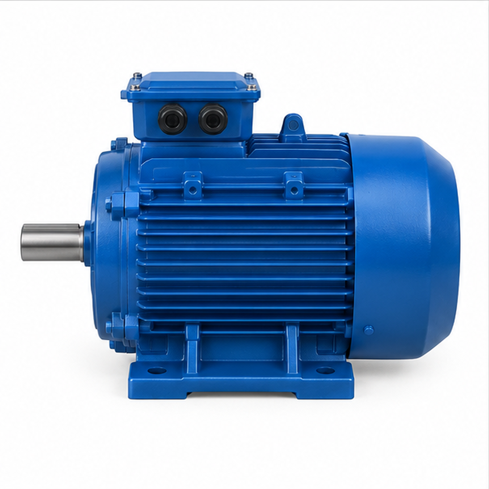 E Class Induction Motor - Color: Blue