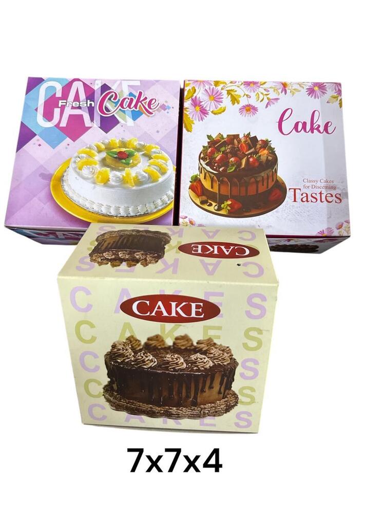 7x7x4 Printed Cake Box