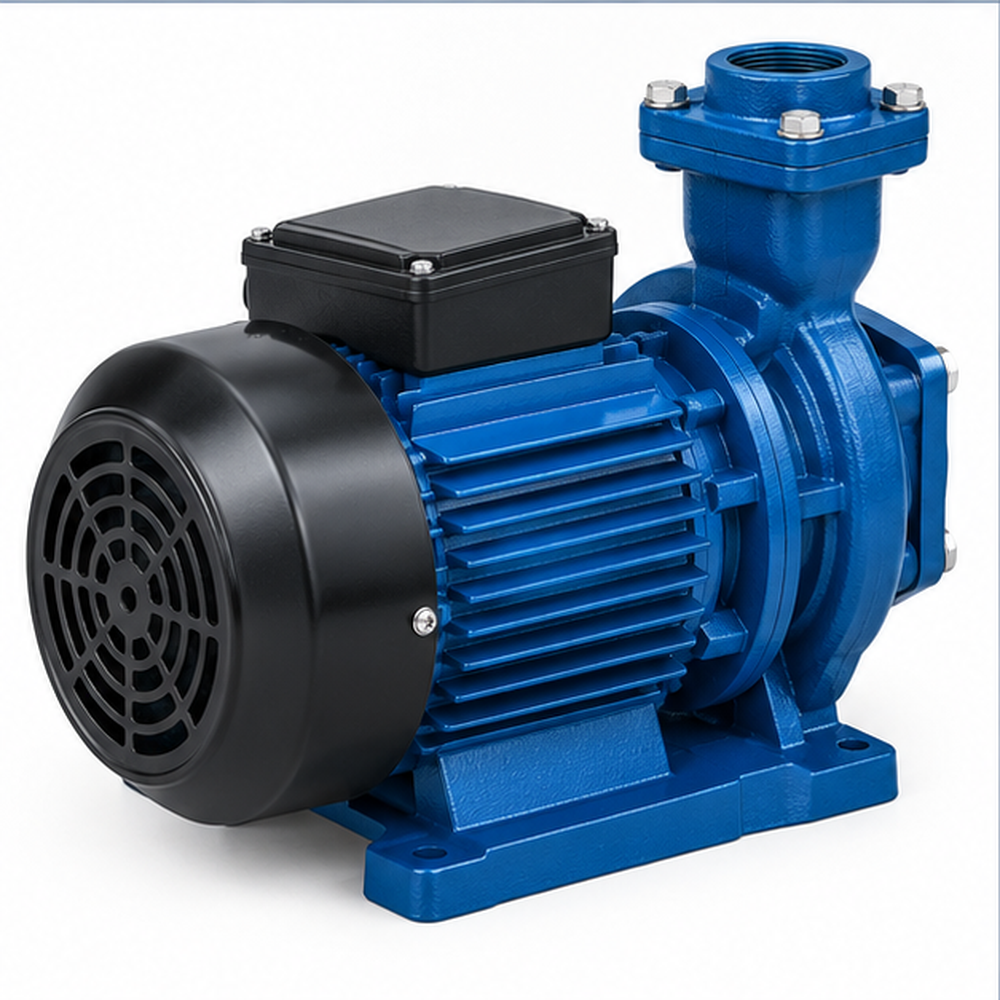 Self Priming Monoblock Pump - Mild Steel, Various Sizes, Sleek Black Color | 2 Hp Electric Power, Efficient Industrial Use
