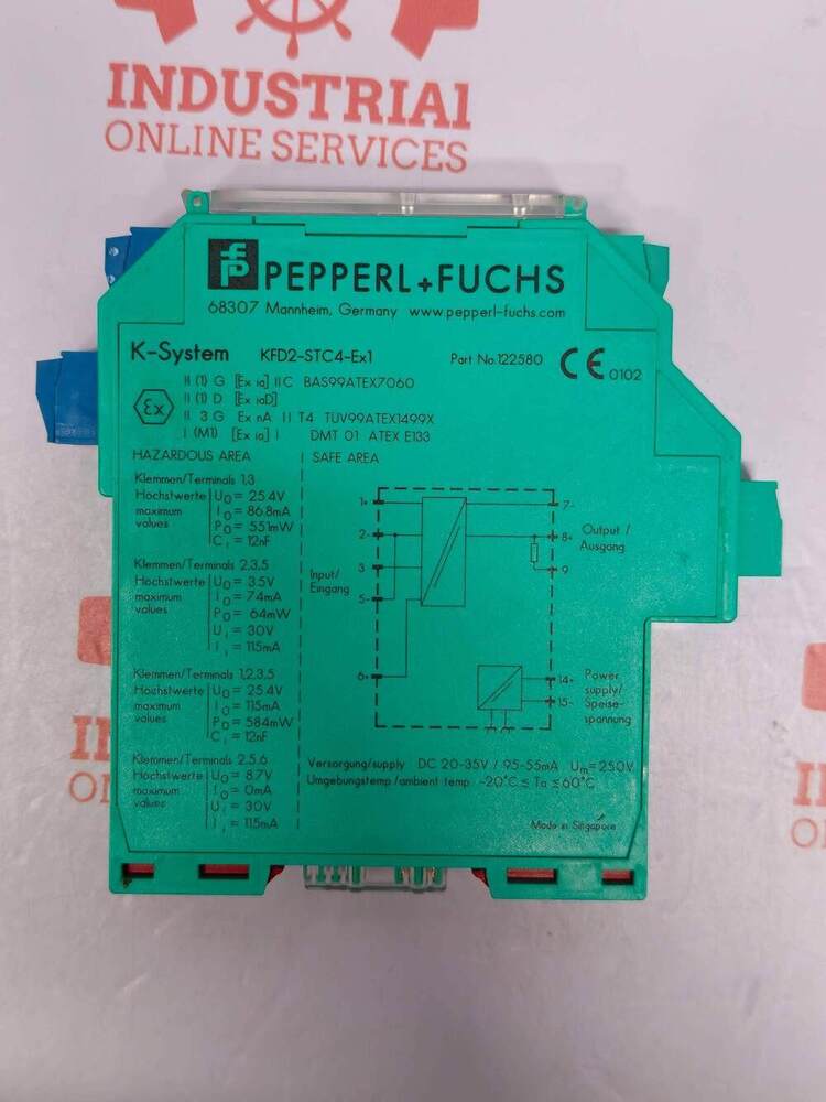 PEPPERL & FUCHS KFD2-STC4-EX1 High-Performance 1-Channel Isolated Barrier (SMART transmitter power supply)