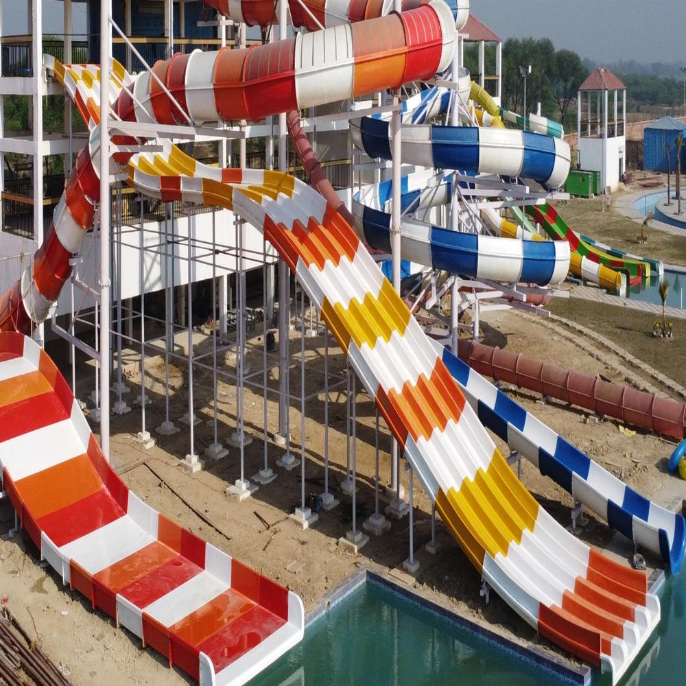650mm Multilane Water Slide System - Capacity: 1 Person Per Lane