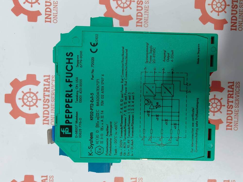PEPPERL & FUCHS KFD2-PT2-EX1-5 Intrinsically Safe Isolated Barrier (Potentiometer Converter)