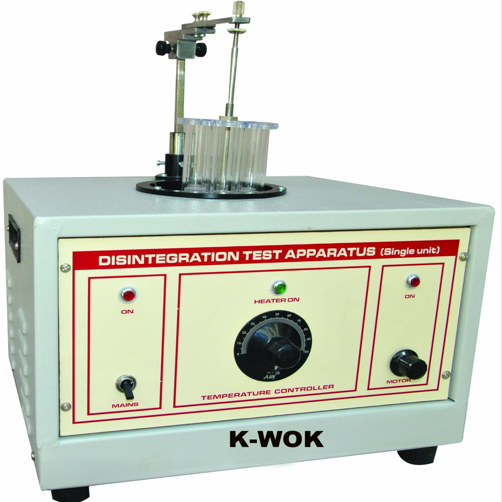 K-Wok Manual Single Tablet Disintegration Test Apparatus - Application: Science And Laboratory Purpose