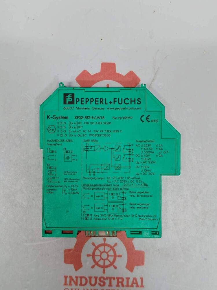 PEPPERL & FUCHS KFD2-SR2-EX1.W.LB 1-Channel Isolated Barrier (Switch Amplifier) Engineered For Intrinsic Safety Applications