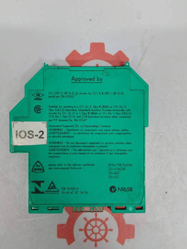 PEPPERL & FUCHS KFD2-SR2-EX1.W.LB 1-Channel Isolated Barrier (Switch Amplifier) Engineered For Intrinsic Safety Applications