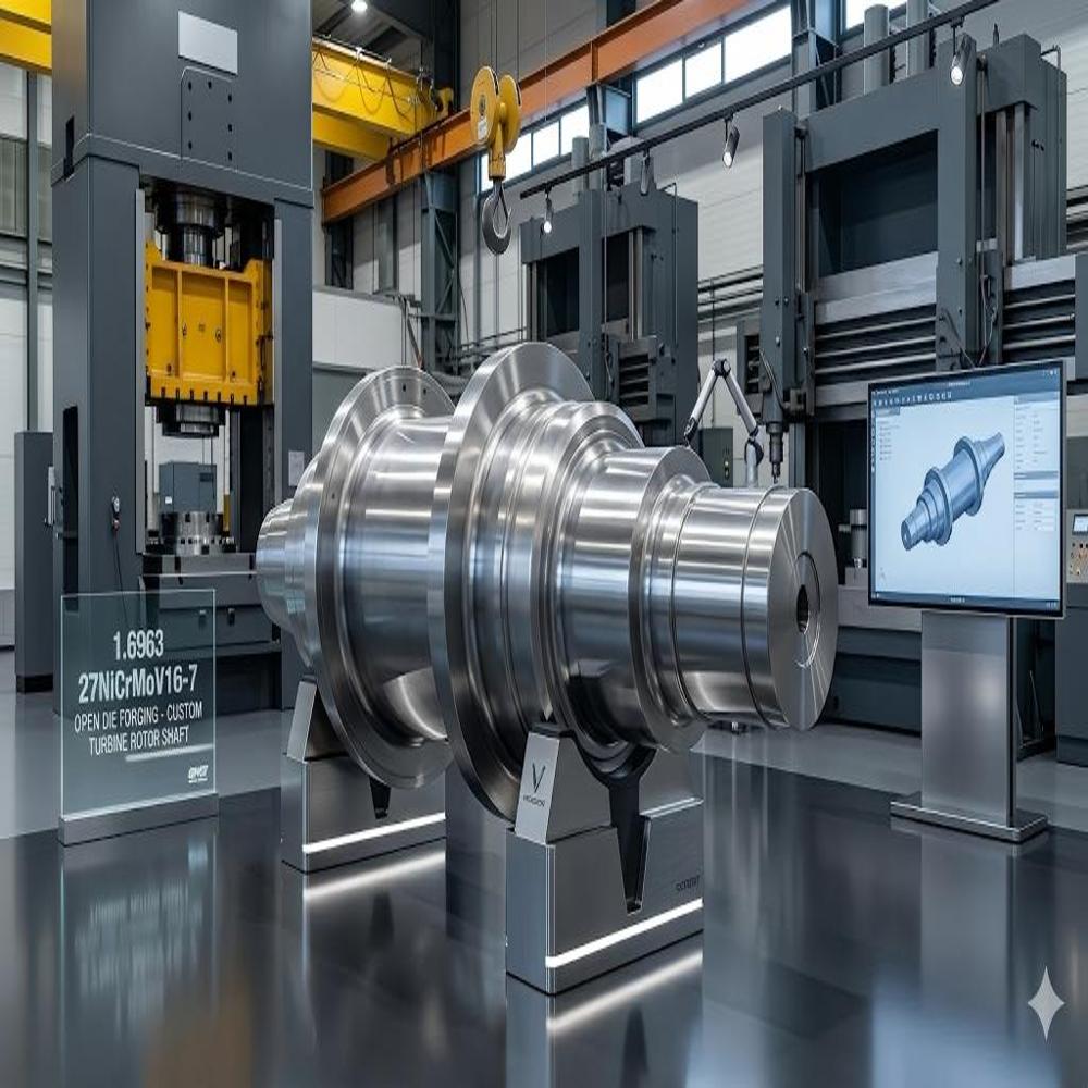 1.6963 27Nicrmov16-7 High-Hardenability Ni Cr Mo V Steel Forgings For Large Turbine Rotors, Valve Spindles & Seal Rings Bars, Rotors & Rings - Application: Machine Parts