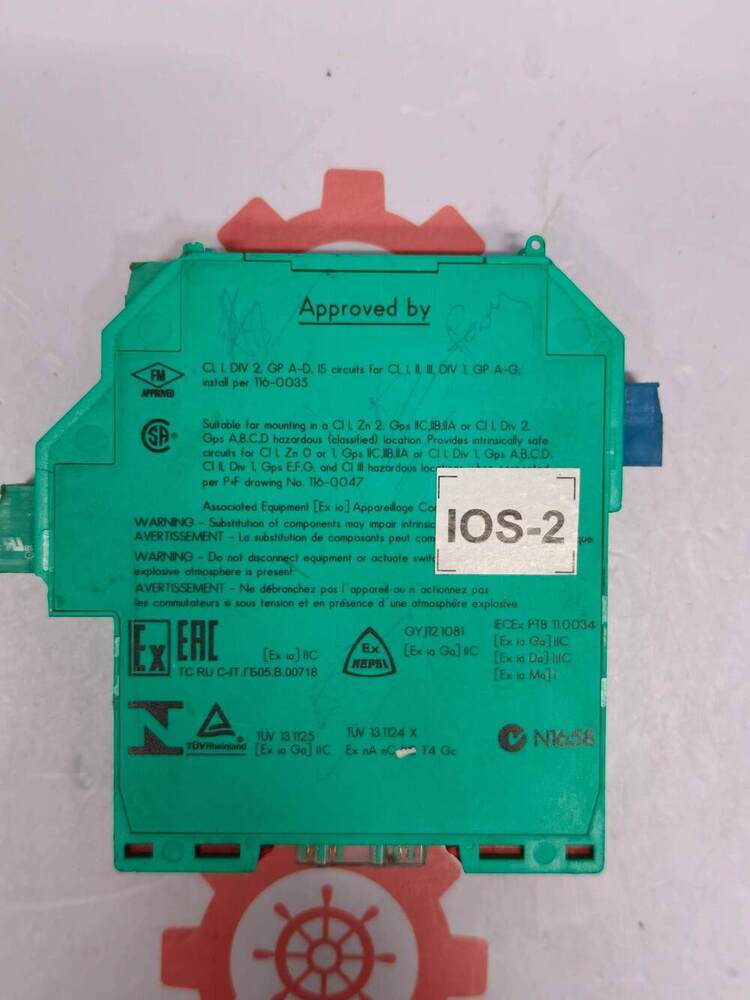 PEPPERL & FUCHS KFD2-SR2-EX1.W 1-Channel Isolated Switch Amplifier (Intrinsic Safety Barrier)
