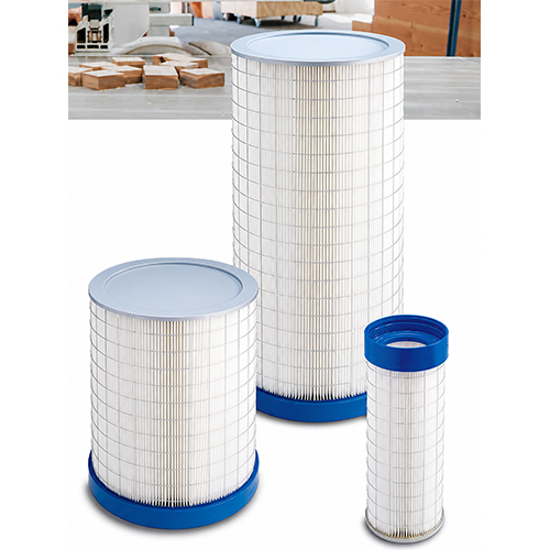 Plastic powder filter cartridge