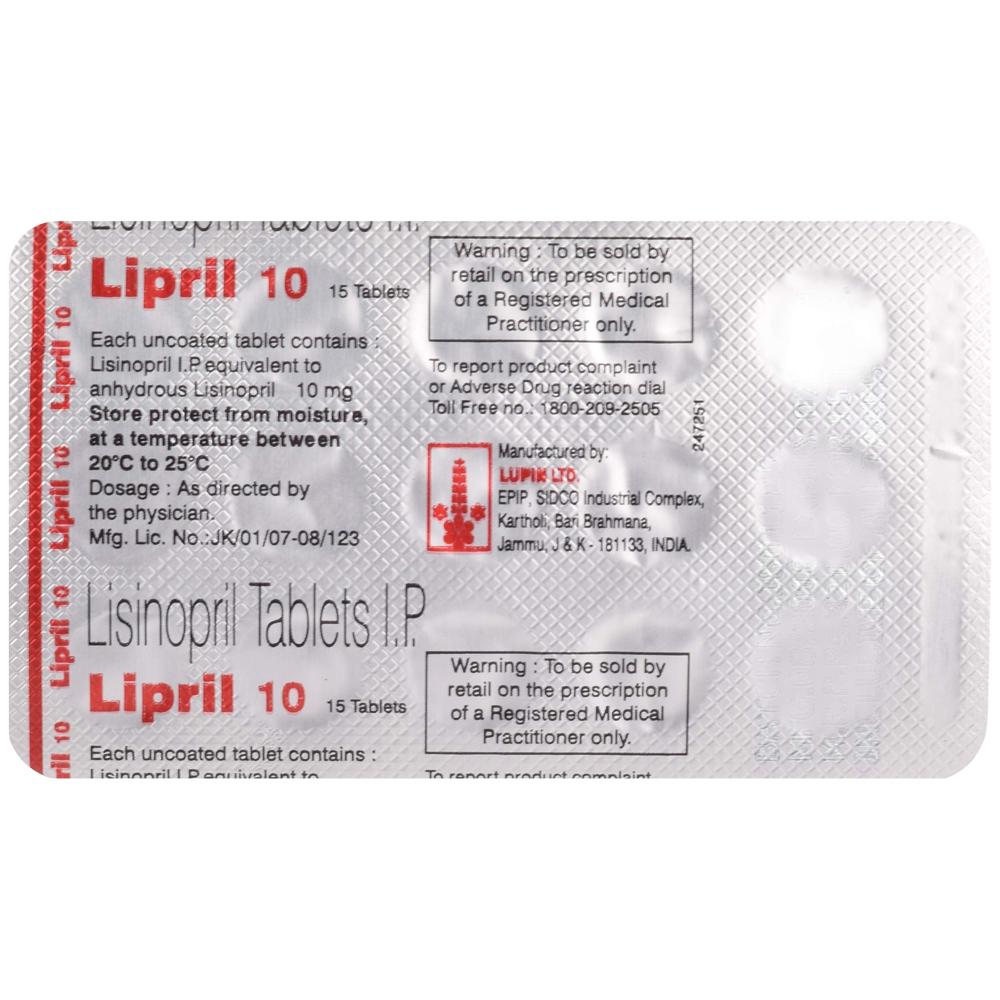 Lipril 10 Tablet