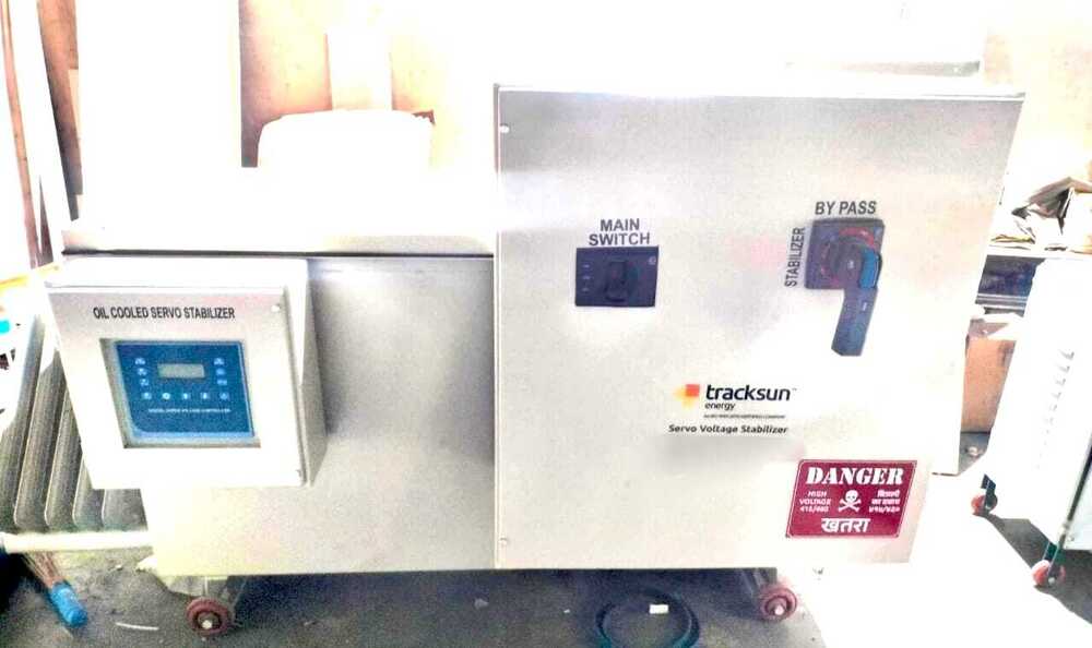 600 KVA Oil Cooled Servo Voltage Stabilizer with by pass switch