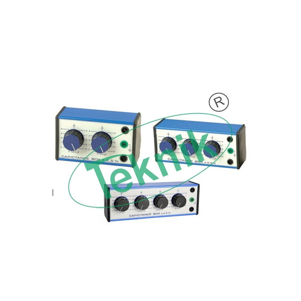 DECADE CAPACITANCE BOX THREE DIALS OF 0.01, 0.1, 1uf
