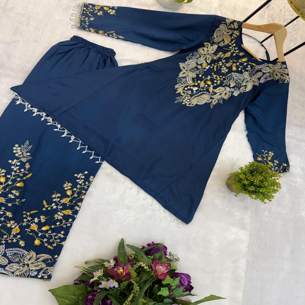 kurti plazzo set