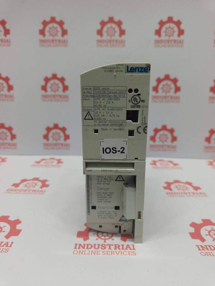 LENZE E82EV551_4C 0.55 kW (0.75 HP) Variable Frequency Drive (VFD)