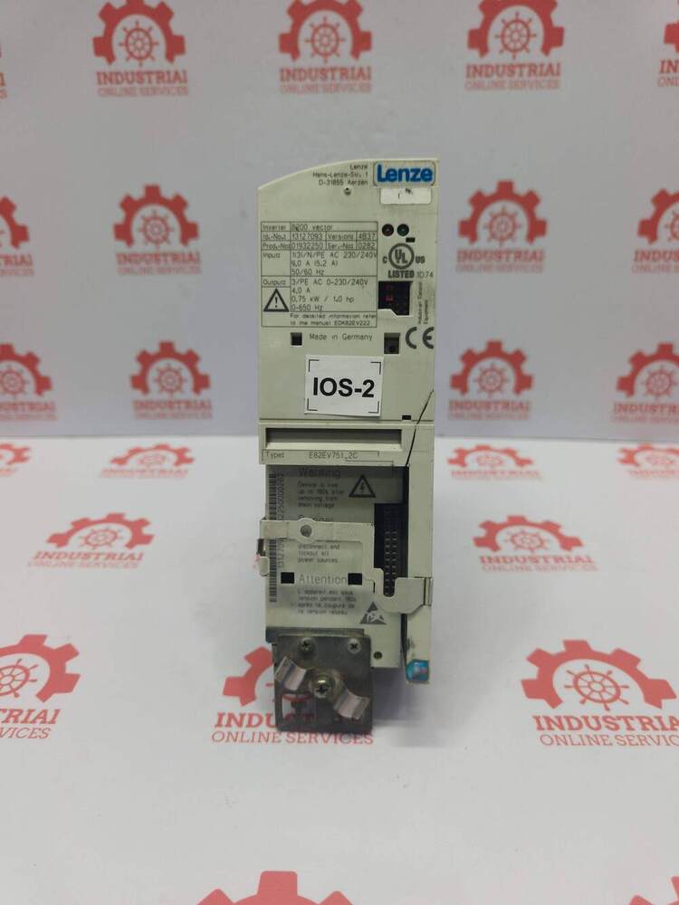 LENZE E82EV751_2C 0.75 kW (1 HP) AC Variable Frequency Drive (VFD)