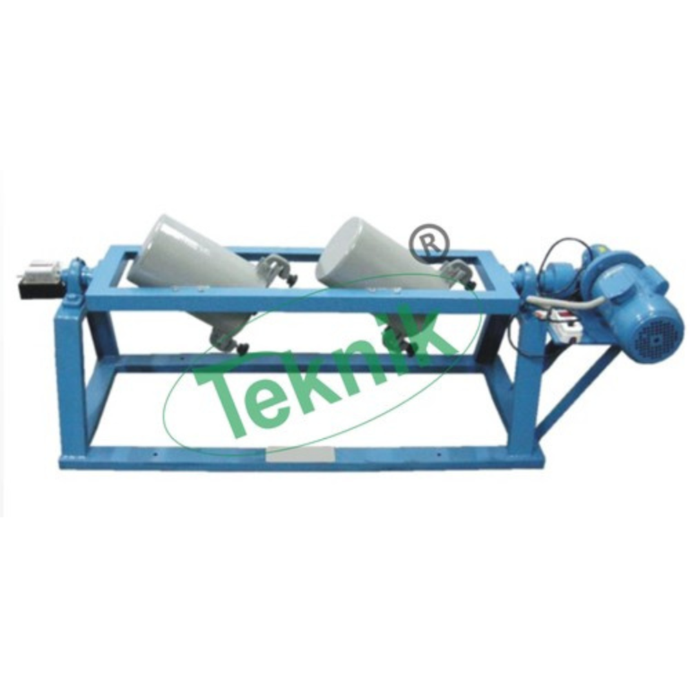 Devil Abbrasion Machine - Iron, 77/8" Dia X 133/8" Long Cylinders | Dust & Water-tight, 30⺠Incline, 30-33 Rpm, 1 Hp Motor