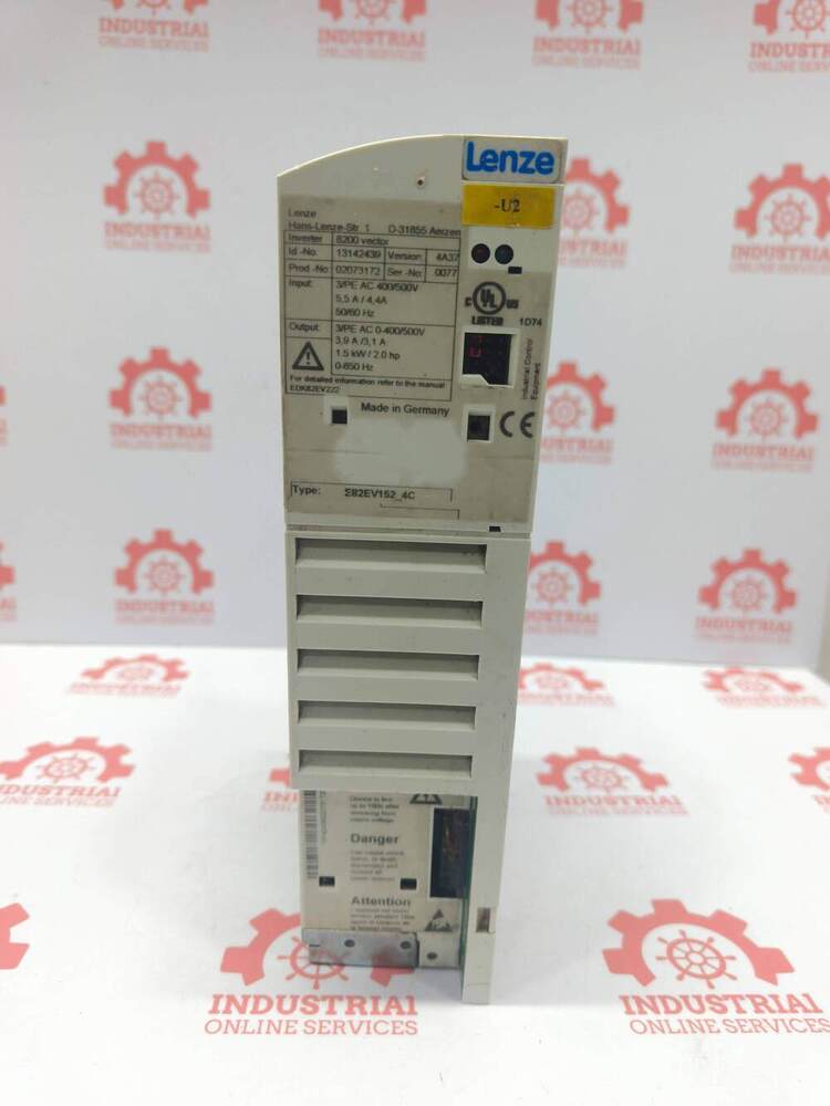 LENZE E82EV152-4C 1.5 kW (2.0 HP) Variable Frequency Drive (VFD)