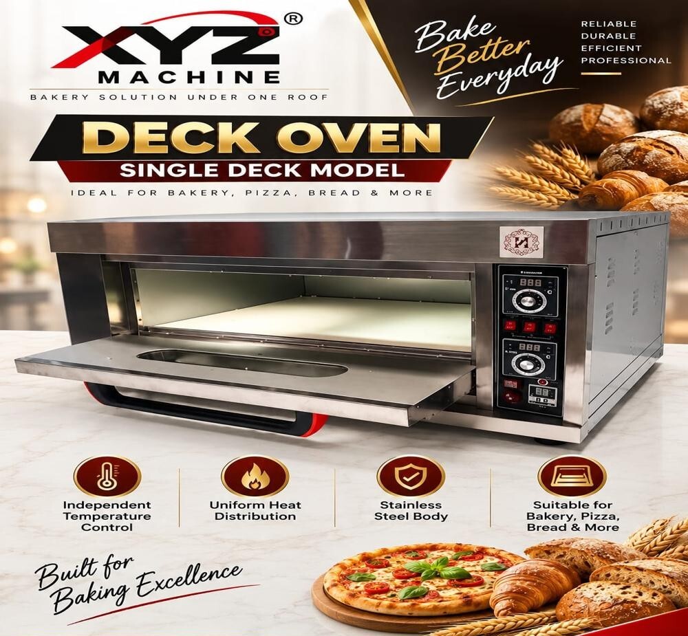 Electric Bakery Deck Ovens - Heating Capacity: 100 Kg/Day