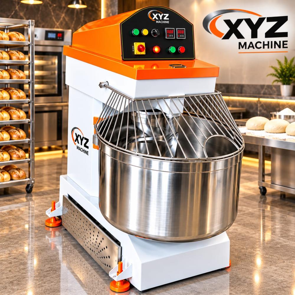 90 Kg Spiral Mixer - Color: White/Orange