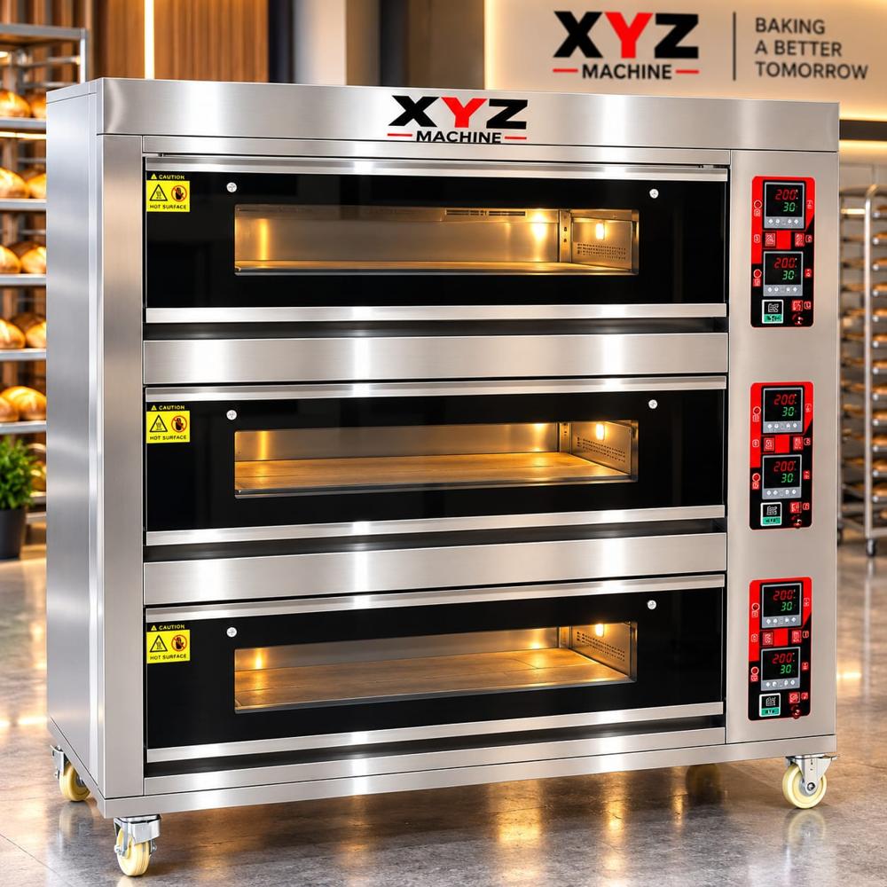 3 Deck 6 Tray Gas Oven - Automatic Grade: Semi Automatic