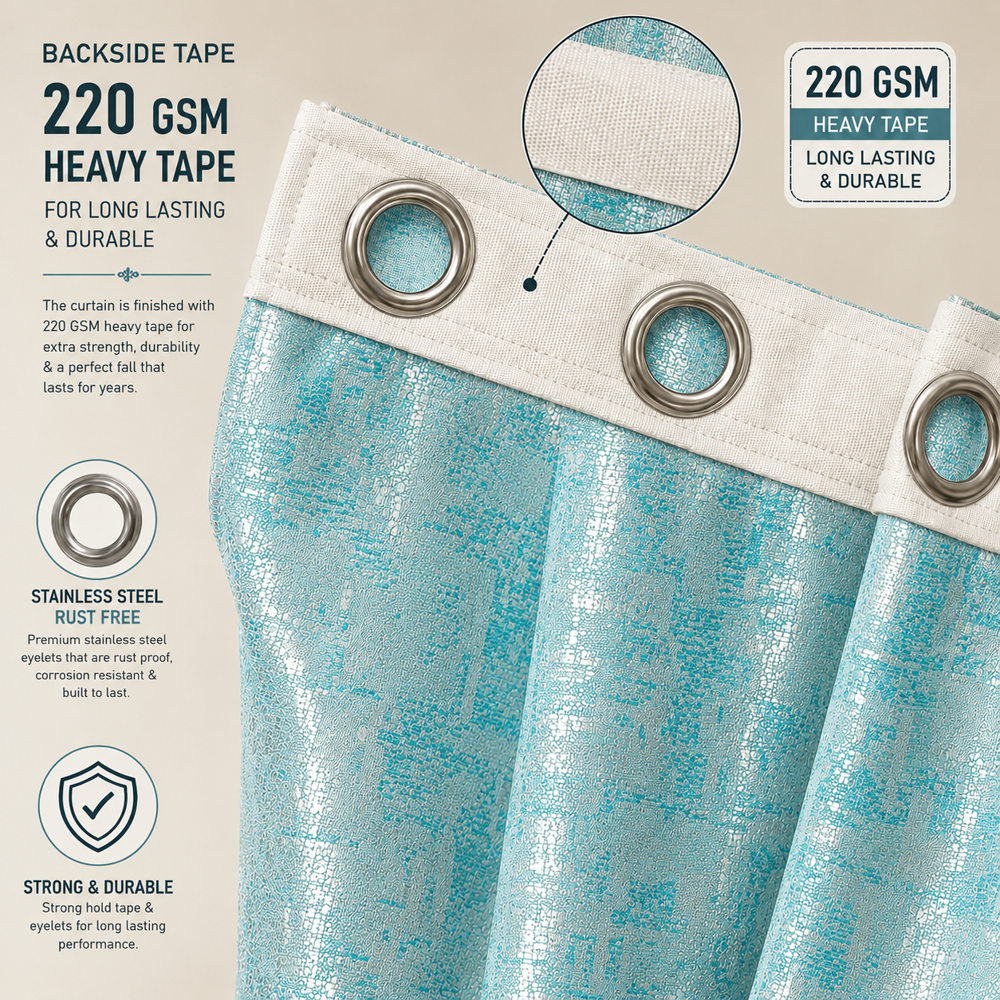 Polyester Silk Jaquard Curtains