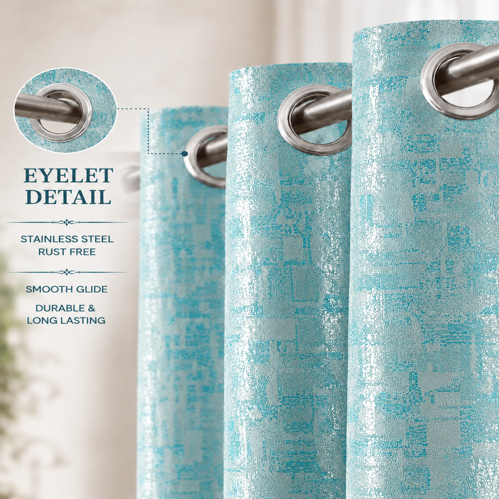 Polyester Silk Jaquard Curtains