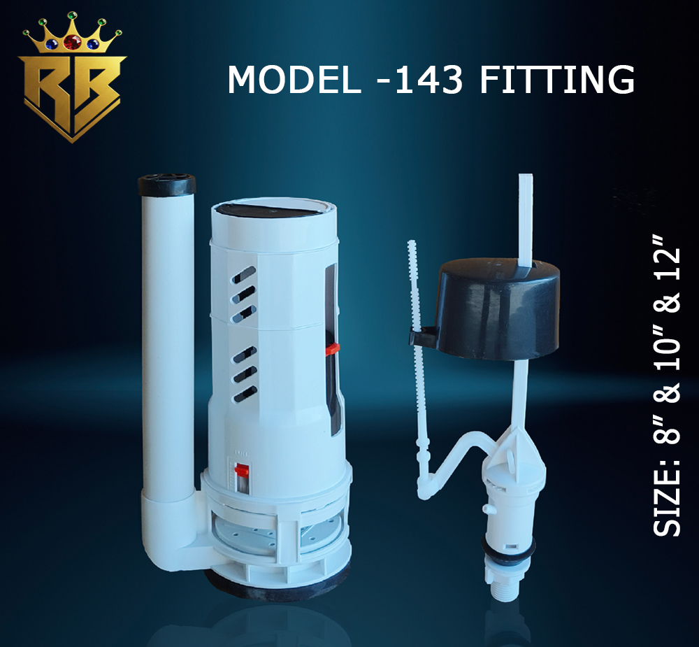 One Piece Flush Fitting Dual Flush Siphon set