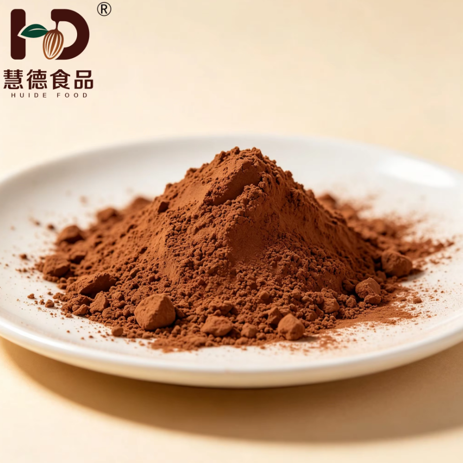 HUIDE Food Grade Dutch Process Cocoa Powder Light Brown 10-12% Fat pH 6.2-6.8 Baking Ingredient for Desserts and Beverages