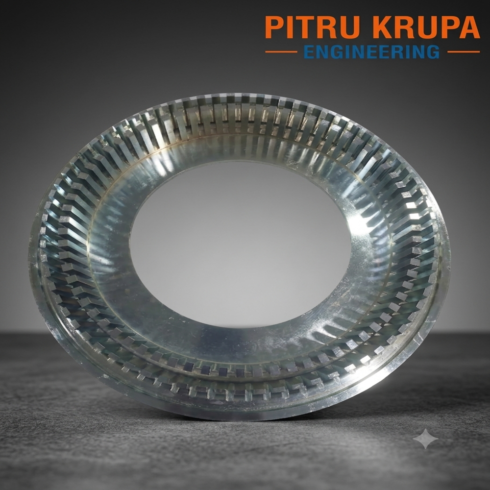 CNC Machined Aluminium Cooling Ring / Finned Heat Sink Ring
