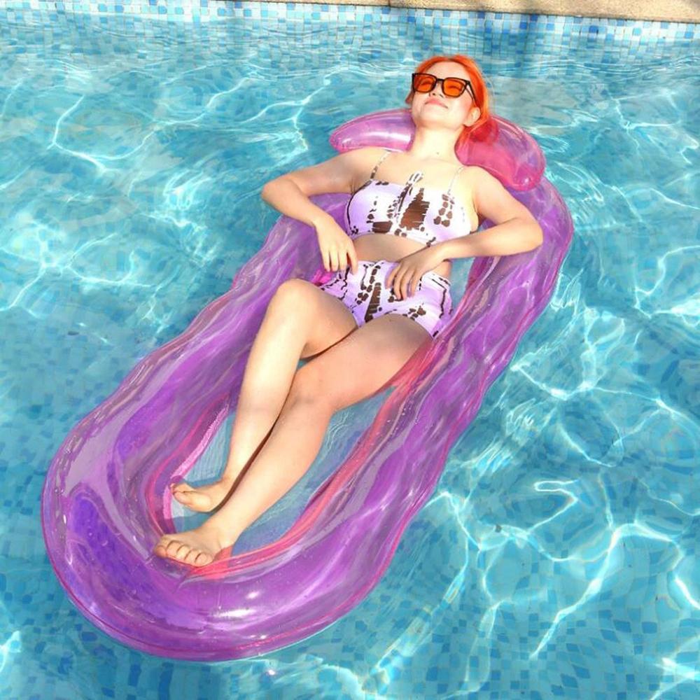 Inflatable Floating Bed Built-in Electric Pump