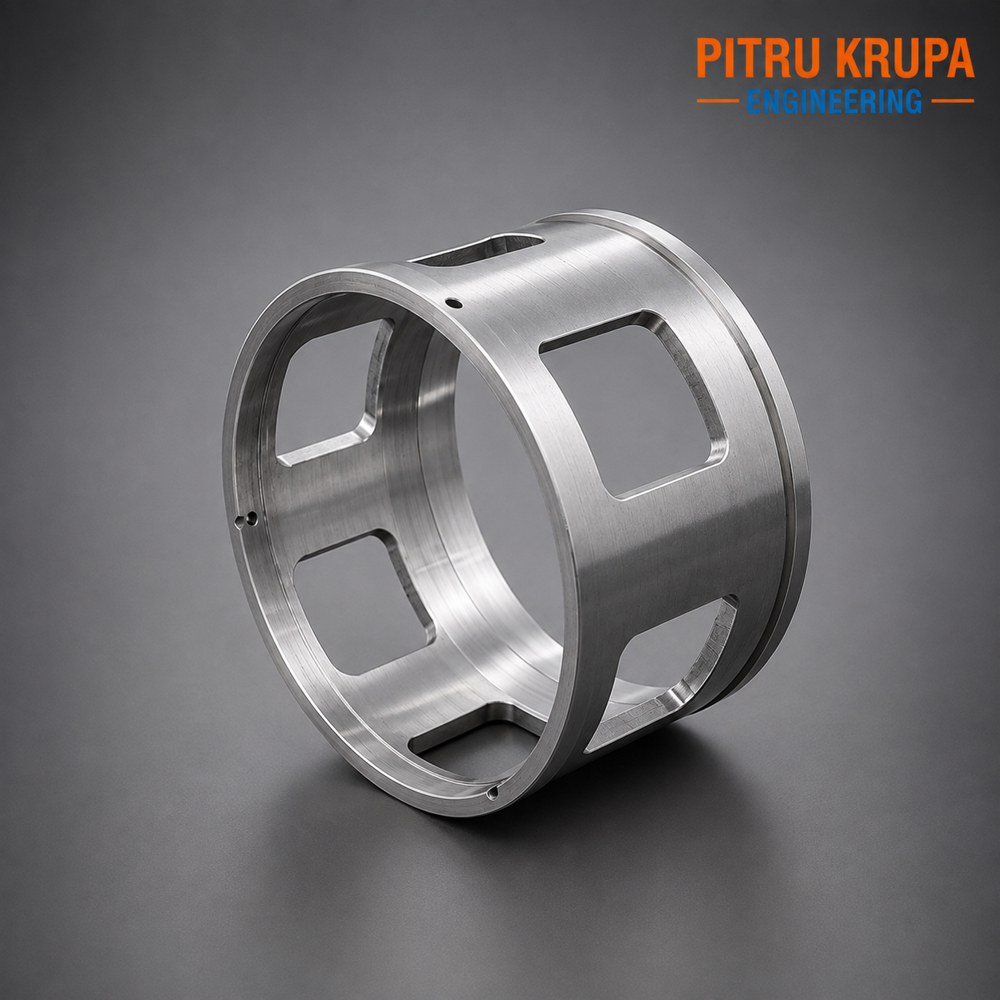 CNC Machined Aluminium Cylindrical Housing