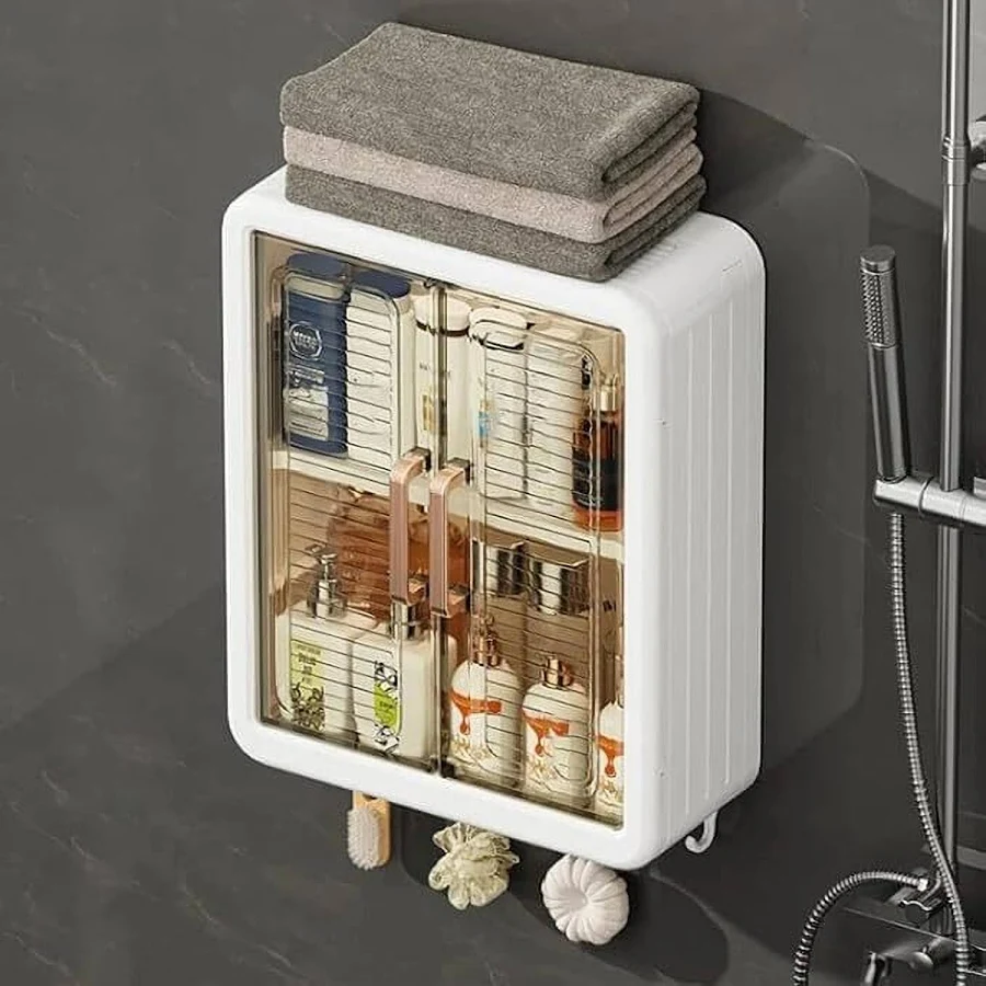 Wall-Mounted Waterproof Storage Cabinet for Bathroom